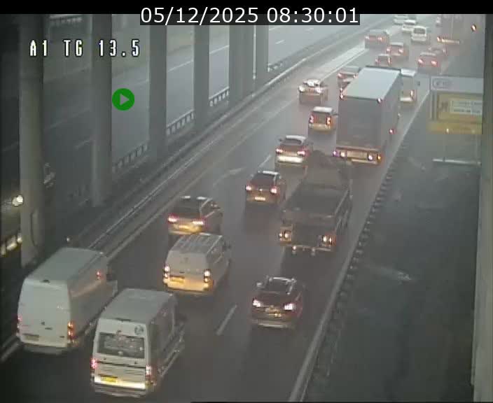 Traffic live webcam Luxembourg Senningen - A1 direction Luxembourg - BK 13.5