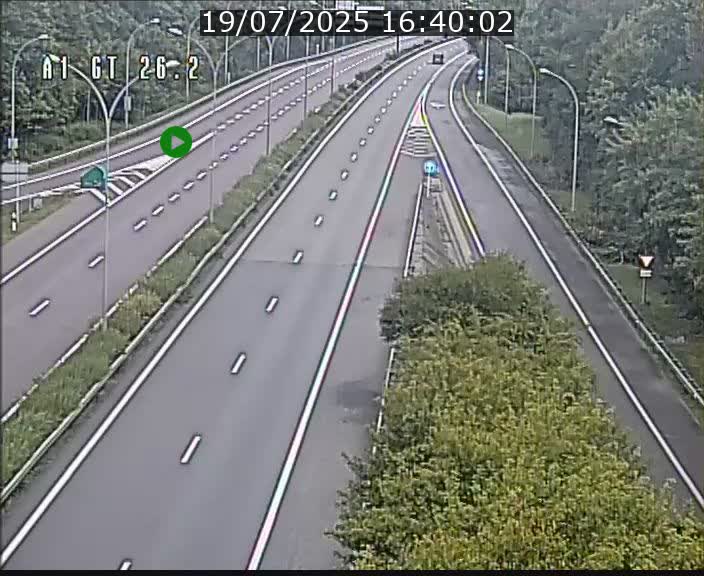 Traffic live webcam Luxembourg Grevenmacher - A1 direction Allemagne - BK 26.2