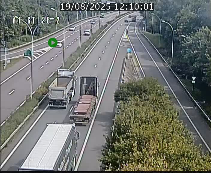 Traffic live webcam Luxembourg Grevenmacher - A1 direction Allemagne - BK 26.2