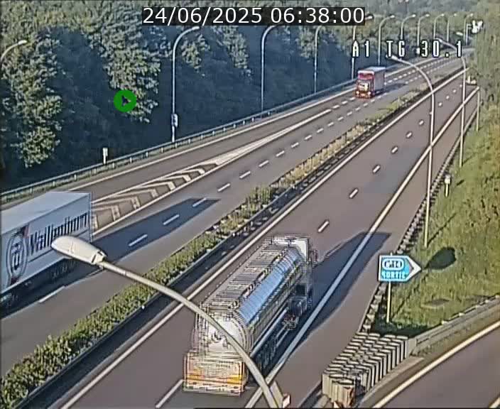 Traffic live webcam Luxembourg Grevenmacher - A1 direction Luxembourg - BK 30.1
