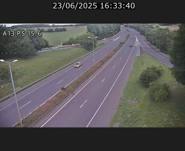 Traffic live webcam Luxembourg Kayl - A13 direction Dudelange - BK 15.6