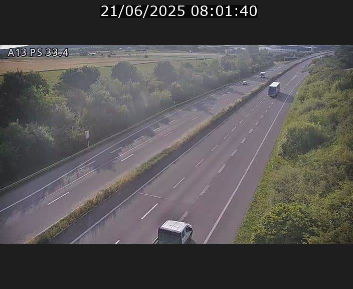 Webcam trafic sur A13 à hauteur de Mondorf-les-Bains en direction d'Altwies