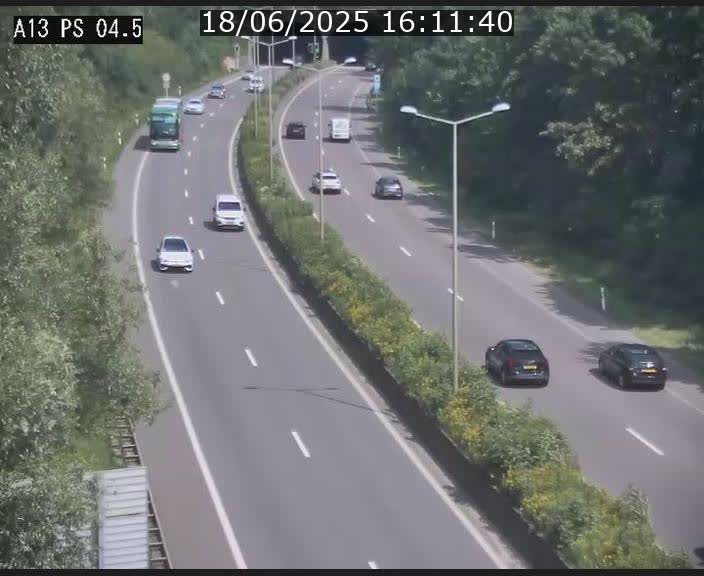 Traffic live webcam Luxembourg Differdange - A13 direction Esch-sur-Alzette - BK 4.5