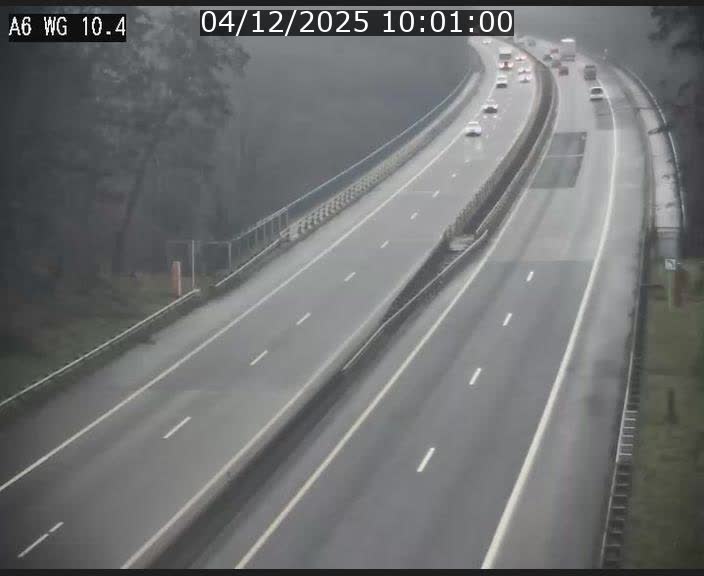 Traffic live webcam Luxembourg Mamer - A6 - BK 10.4 - direction Luxembourg/France/Allemagne