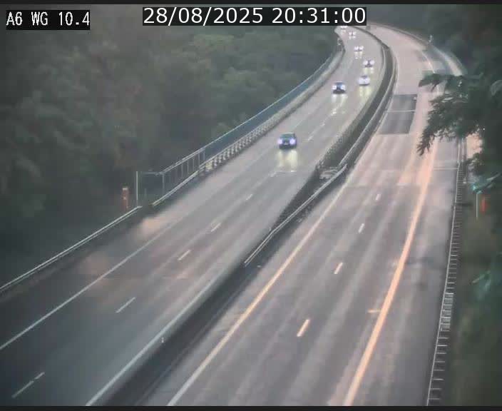 Traffic live webcam Luxembourg Mamer - A6 - BK 10.4 - direction Luxembourg/France/Allemagne