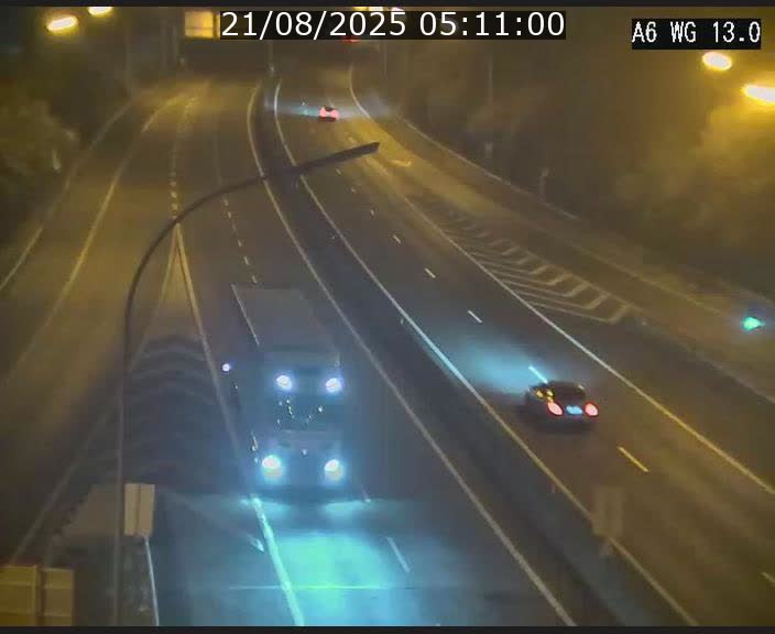 Traffic live webcam Luxembourg Mamer - A6 - BK 13 - direction Luxembourg/France/Allemagne