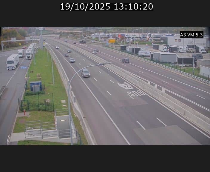 Traffic live webcam Luxembourg Aire de Berchem - A3 - BK 5 - direction France
