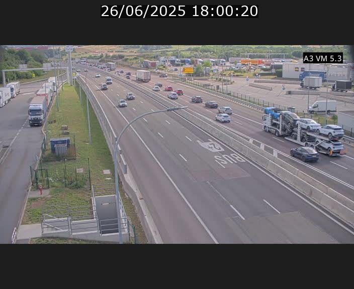 Traffic live webcam Luxembourg Aire de Berchem - A3 - BK 5 - direction France