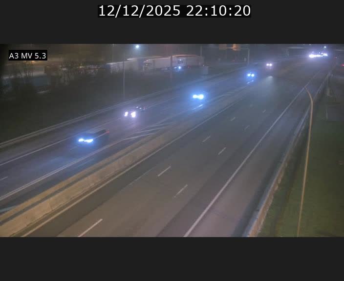 Webcam à l'Aire de Berchem au Luxembourg sur l'A3. Vue orientée vers la France