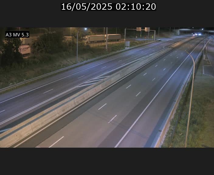 Webcam à l'Aire de Berchem au Luxembourg sur l'A3. Vue orientée vers la France