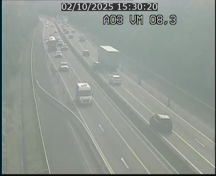 Traffic live webcam Luxembourg Bettembourg - A3 - BK 8.3 - direction France