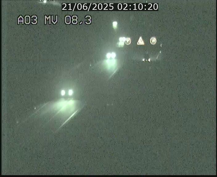 Webcam Autoroute après la Croix de Bettembourg en direction de Luxembourg sur l'A3