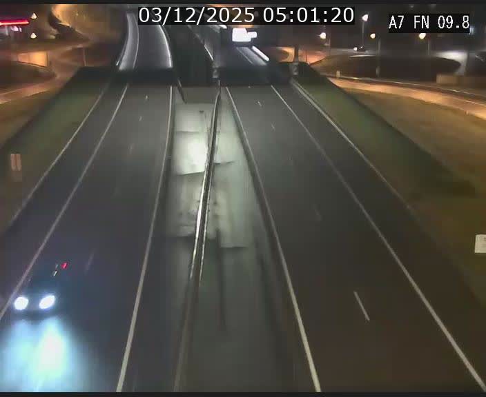 Caméra trafic Luxembourg - A7, Tunnel Gousselerbierg, sortie sud, direction rond-point Lorentzweiler (BK 9.9)