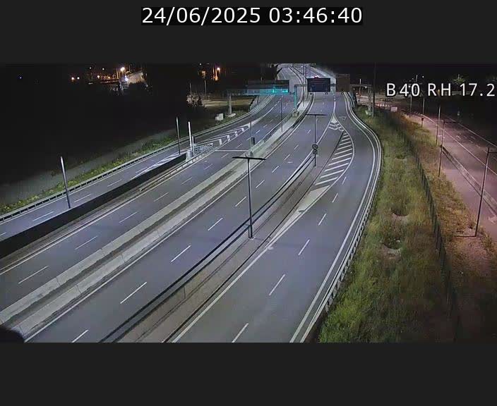 Webcam sur le contournement d'Esch Belval à hauteur de la sortie Université de Luxembourg. Vue orientée vers Luxembourg