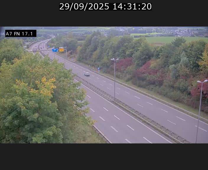 Caméra trafic Luxembourg - A7, Merscherbierg direction Mersch