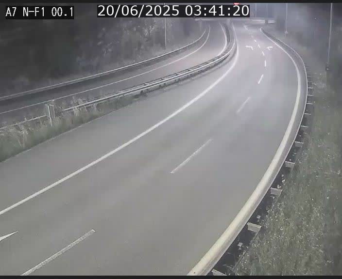 Webcam autoroute Luxembourg A7 située dans la sortie 1 Waldhof, vers la N11, avant le Tunnel Stafelter