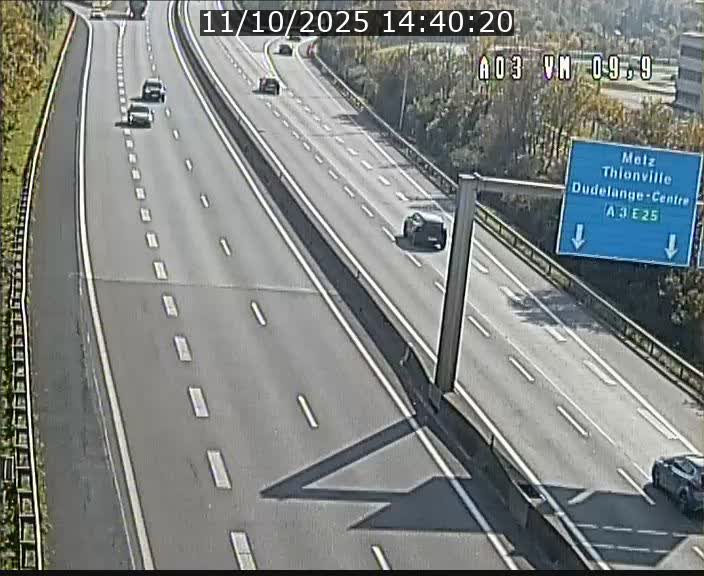 Webcam Autoroute à la Croix de Bettembourg - A3 - BK 9.9 - direction France