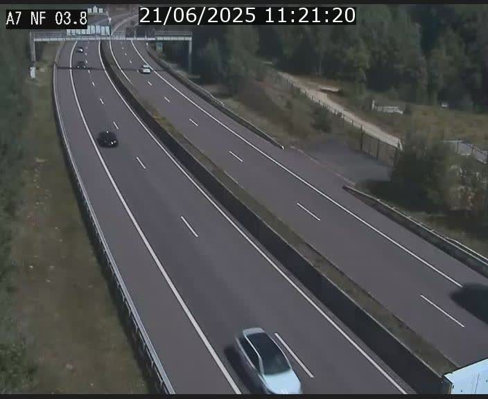 Webcam autoroute A7 au Luxembourg à la sortie du Tunnel Stafelter vers le Nord
