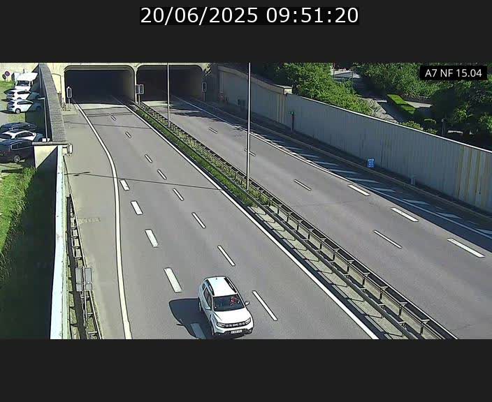 Caméra trafic Luxembourg - A7, Tunnel Mersch, entrée sud, direction Ettelbruck