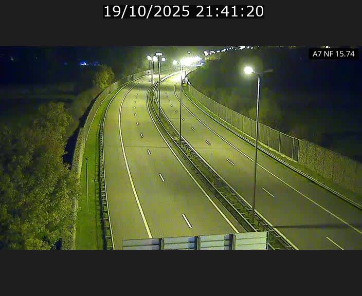 Caméra trafic Luxembourg - A7, Tunnel Mersch, entrée nord, direction Lorentzweiler