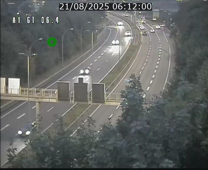 Traffic live webcam Luxembourg Hamm - A1 direction Sandweiler - BK 6.4
