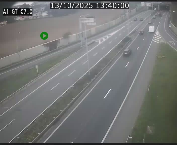 Traffic live webcam Luxembourg Cents - A1 direction Kirchberg - BK 7