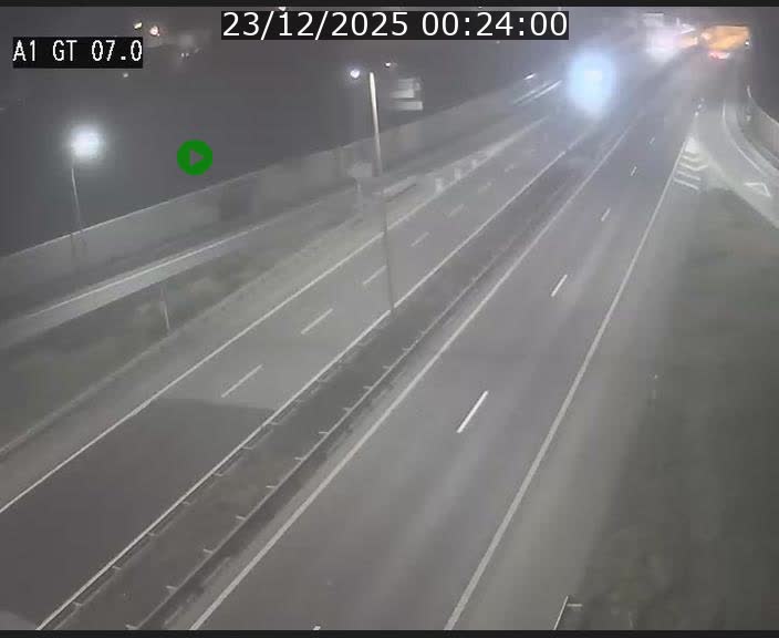 Traffic live webcam Luxembourg Cents - A1 direction Kirchberg - BK 7
