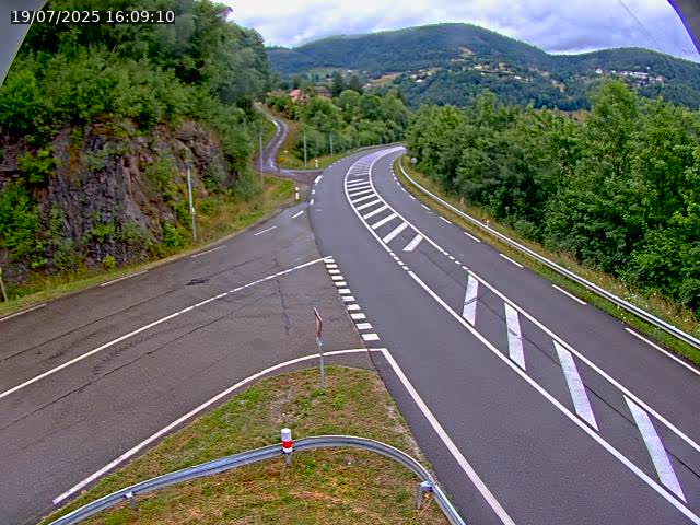 Caméra autoroute France - N66, col du Bussang direction Remiremont