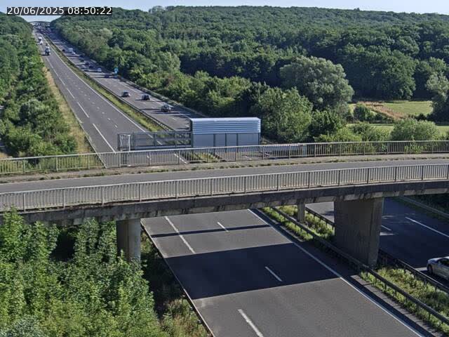 Caméra autoroute France - A31, Zoufftgen direction Luxembourg-ville, à la frontière entre la France et le Luxembourg