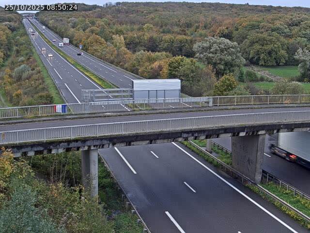 Caméra autoroute France - A31, Zoufftgen direction Luxembourg-ville, à la frontière entre la France et le Luxembourg