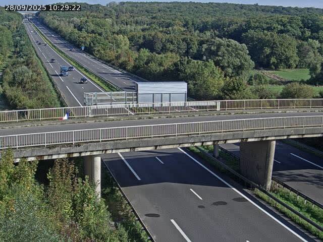 Caméra autoroute France - A31, Zoufftgen direction Luxembourg-ville, à la frontière entre la France et le Luxembourg