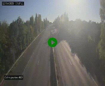 Webcam routière à la fin de la N10, en périphérique ouest d'Angouleme, proche de la jonction avec l'A10