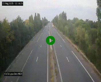 Webcam routière à la fin de la N10, en périphérique ouest d'Angouleme, proche de la jonction avec l'A10