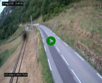 Webcam dans les Pyrénées Atlantique au niveau du col d'Urdos et du fort du Pourtalet sur la N134, en direction du Col et du tunnel du Somport, à 765 mètres d'altitude