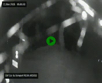 Webcam au col du Somport, côté français, sur la N134, dans les Pyrénées, en direction de l'Espagne, à 1632 mètres d'altitude