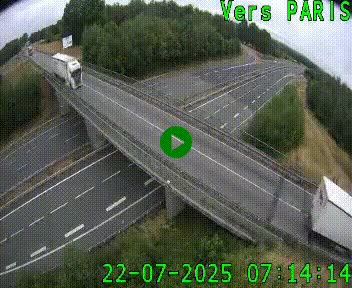 Clone of Caméra routière sur l'autoroute A20 au nord de Limoges, à la jonction avec la N520. Vue orientée vers Paris