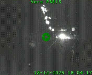 Caméra routière sur l'autoroute A20 à Bessines-sur-Gartempe. Vue orientée vers Paris