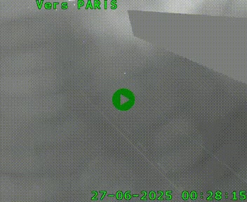 Caméra routière sur l'autoroute A20 à Saint-Pardoux-l'Ortigier, à la jonction avec l'A89. Vue orientée vers Paris