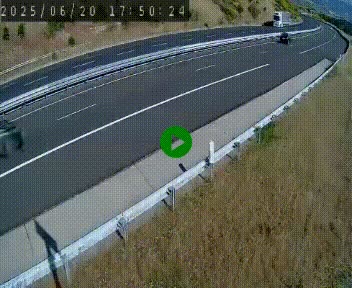 Caméra autoroute A75 à hauteur de la sortie 42 (Rodez, Laissac, Aire de l'Auvergne) située sur la commune d'Auberoques, près de Sévérac-le-Château