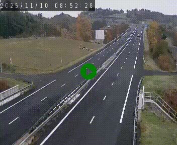 Caméra autoroutière France - A75, Coren, en direction de Montpellier