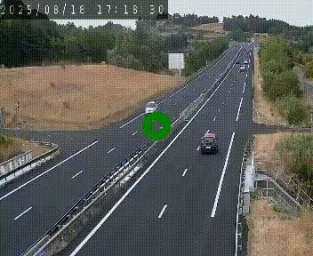 Caméra autoroutière France - A75, Coren, en direction de Montpellier