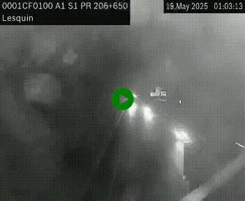 Webcam autoroute A1 à hauteur de Lesquin. Vue orientée vers Lille