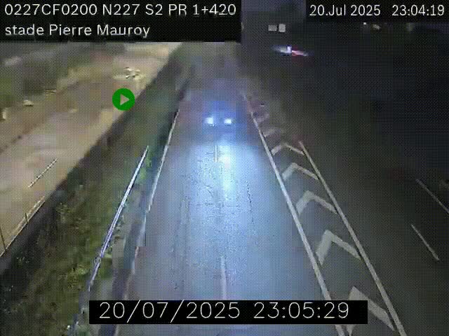Webcam à hauteur du Stade Pierre Mauroy à Villeneuve d'Ascq sur la N227. Vue orientée vers Mons-en-Baroeul