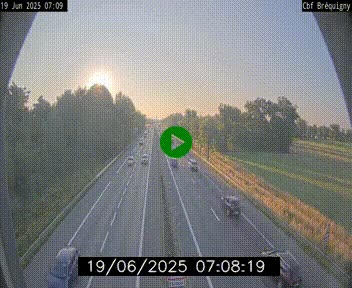 Webcam sur le périphérique de Rennes (N136) à hauteur du quartier Bréquigny, au sud de la ville