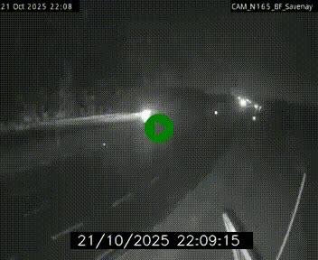 Webcam sur la N165 à hauteur de Savenay, au nord-ouest de Nantes en direction de la Bretagne