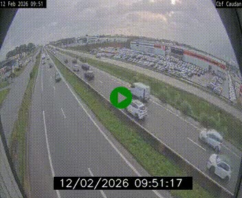 Webcam sur la N165 à hauteur de Caudan, dans le Morbihan.