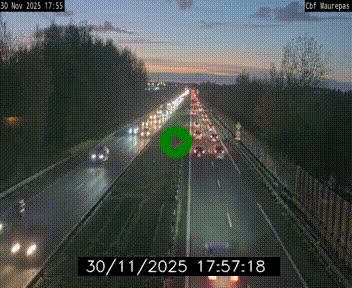 Webcam sur le périphérique de Rennes (N136) à hauteur de Maurepas, au nord de la ville