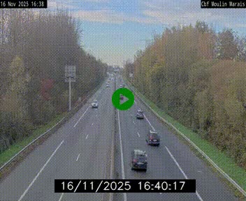 Webcam sur le périphérique de Nantes (N844) entre la Porte de Saint-Luce et la Porte d'Anjou, à l'est de la ville