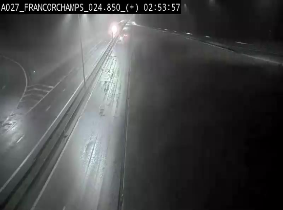 Caméra autoroutière à proximité du circuit de Spa-Francorchamps à Stavelot sur l'A27/E42