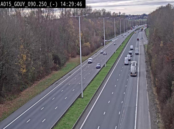 Webcam autoroute Belgique - Gouy-lez-piéton - E42 - BK 90.3